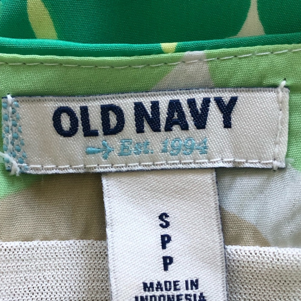 Old Navy Green and Beige Dress - Picture 3 of 3